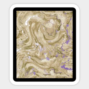 Marble Pattern Rose Gold Marbling Modern Texture Background Sticker